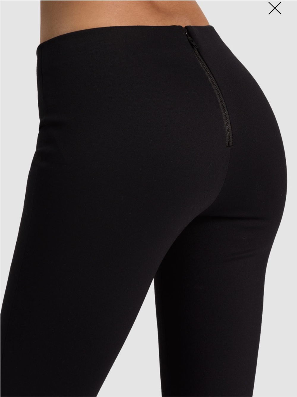 Alice + Olivia Black Lennox Lamb Suede Leggings Sz 4 Real Leather Zip Back $1195 - Picture 4 of 14